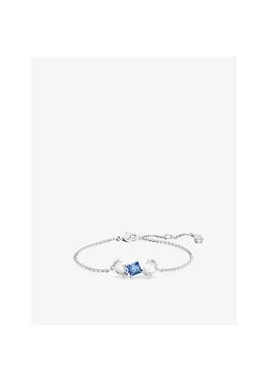 Womens Swarovski Mesmera Rhodium-Plated Brass, Crystal and Zirconia Bracelet