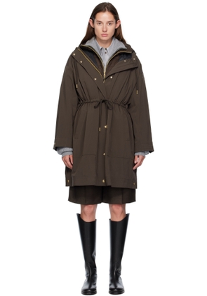 Moncler Brown Sainbel Long Down Parka