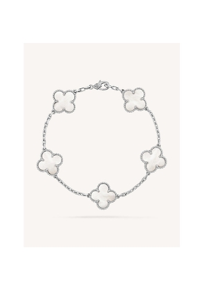 Van Cleef & Arpels Vintage Alhambra Gold and Mother-Of-Pearl Bracelet