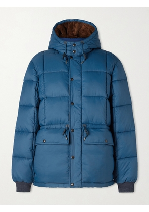 RRL - Quilted Recycled-Ripstop Hooded Jacket - Men - Blue - S