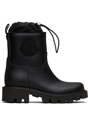 Moncler Black Kickstream Rain Boots