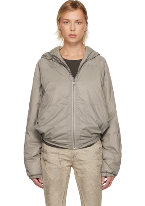 Rick Owens DRKSHDW Taupe Concordians Sealed Windbreaker Jacket