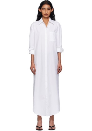 The Frankie Shop White Helena Shirt Maxi Dress