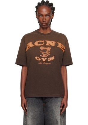 Acne Studios Brown Logo T-shirt