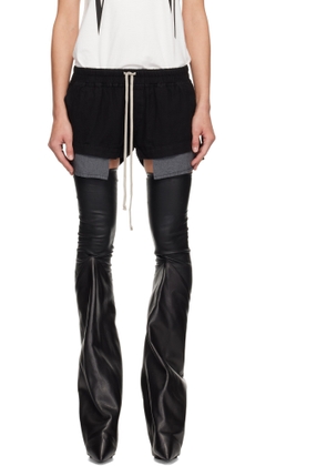 Rick Owens DRKSHDW Black Concordians Fog Boxers Shorts