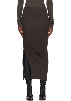 Rick Owens DRKSHDW Gray Concordians Soft Edfu Midi Skirt