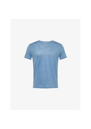 Mens Derek Rose Jordan 1 Crewneck Short-Sleeve Linen T-Shirt