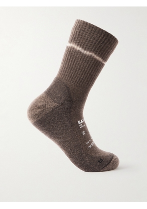 Satisfy - Stretch merino wool-blend socks - Men - Black - 35-38