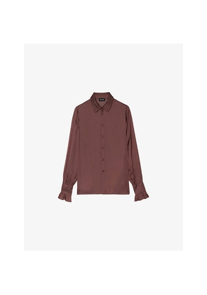 Womens Zadig&Voltaire Thely Wing-Embellished Satin Shirt