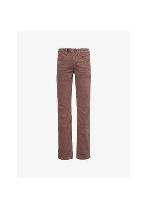 Mens Paige Federal Slim-Fit Straight-Leg Stretch-Woven Trousers