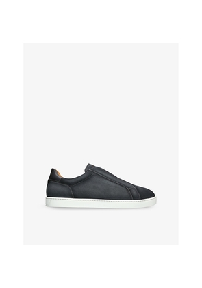 Mens Magnanni Cowes Laceless Suede Low-Top Trainers