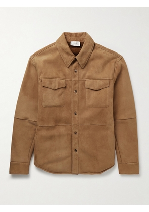 The Row - Bento Panelled Shearling Shirt Jacket - Men - Neutrals - UK/US 38
