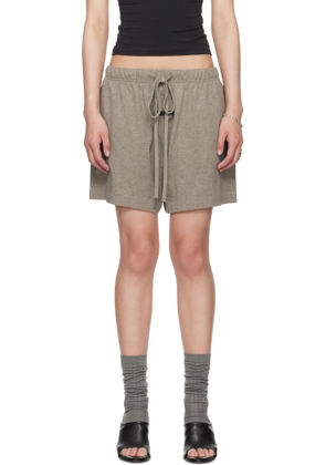 Fear of God ESSENTIALS Brown Soccer Shorts
