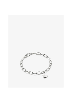 Womens Monica Vinader Heart-Shaped Sterling-Silver Bracelet