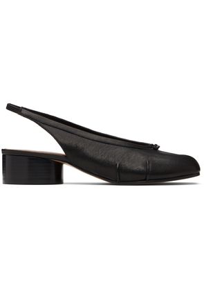 Maison Margiela Black Tabi New Ballerina Slingback Heels