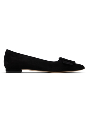 Manolo Blahnik Black Maysale Pump Ballerina Flats