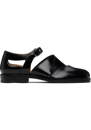 Maison Margiela Black Tabi Leather Sandals