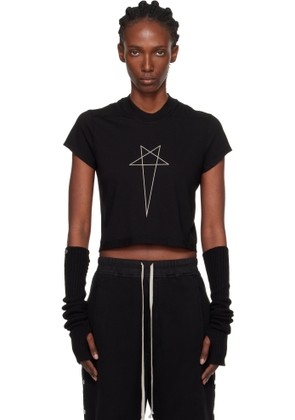 Rick Owens DRKSHDW Black Concordians Cropped Small Level T-shirt