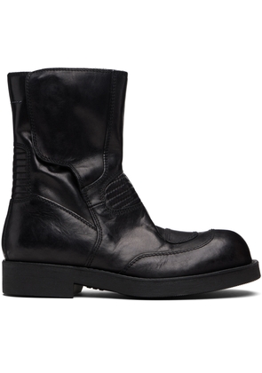 MM6 Maison Margiela Black Biker Boots