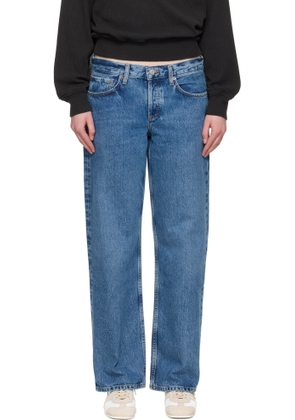 AGOLDE Blue Low Rise Loose Jeans