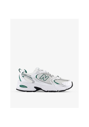 Womens New Balance Mr530 Logo-Embossed Leather and Mesh Low-Top Trainers