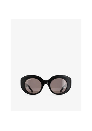 Womens Balenciaga Bb0235S Round-Frame Acetate Sunglasses