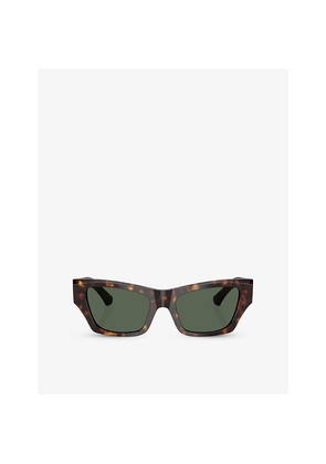 Womens Burberry Be4441U Tortoise Cat-Eye Acetate Sunglasses