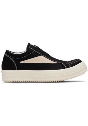 Rick Owens DRKSHDW Black Concordians Laceless Vintage Sneaks Sneakers