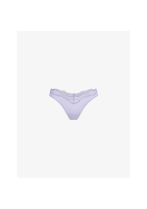 Womens Skims Fits Everybody Dipped Lace Thong