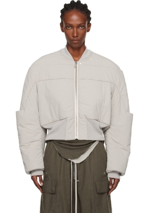 Rick Owens Off-White Concordians Girdered Cropped Bomber Down Jacket