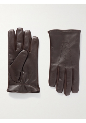 Mr P. - Leather and Suede Gloves - Men - Brown - M
