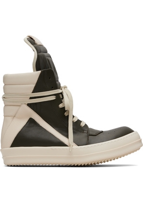 Rick Owens Khaki Concordians Geobasket Sneakers