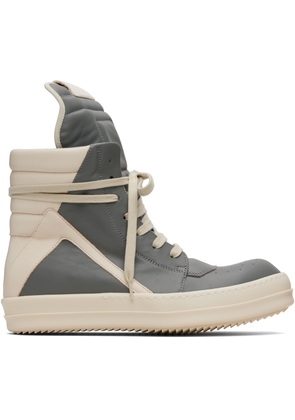 Rick Owens Gray Concordians Geobasket Sneakers