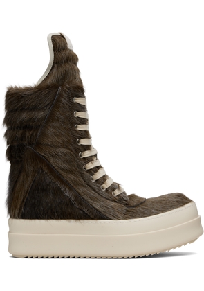 Rick Owens Brown Concordians Megageobaskets Sneakers