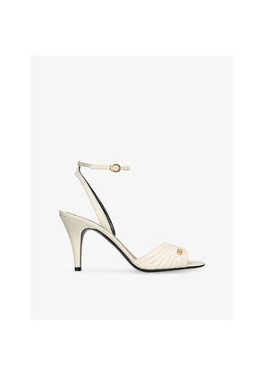 Womens Valentino Garavani Ladycrush 85 Heeled Leather Sandals