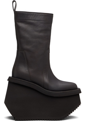 Rick Owens Gray Concordians Factory Boots