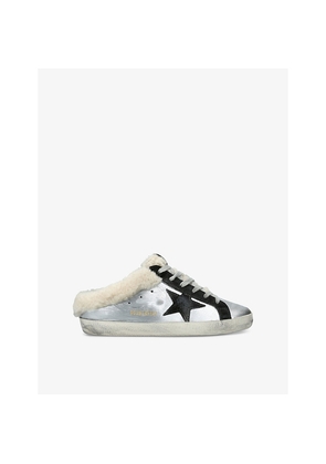 Womens Golden Goose Super Star Sabot Leather Low-Top Trainers