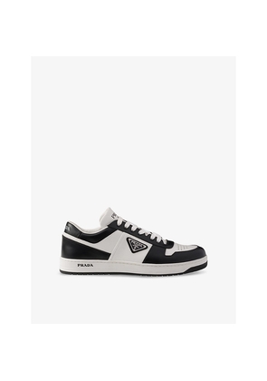 Mens Prada Downtown Leather Low-Top Trainers
