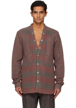 Rick Owens Pink Concordians Larry Fogpocket Overshirt