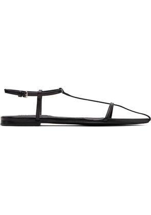 Jil Sander Black Cage Flat Sandals