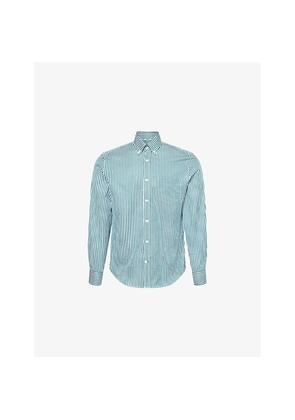 Mens Dunhill Stripe Long-Sleeve Cotton Shirt