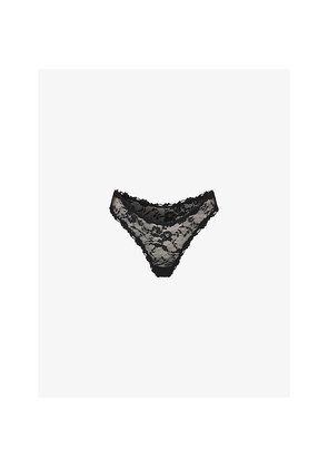 Womens Skims Dipped Stretch-Lace Thong