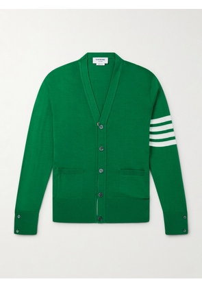 Thom Browne - Striped Wool Cardigan - Men - Green - 1