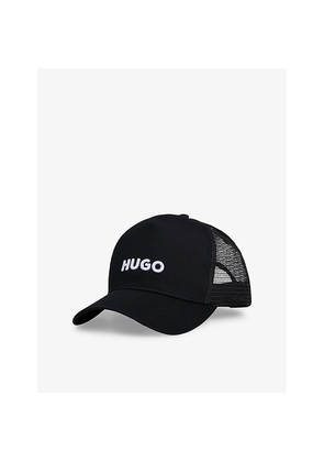 Mens Hugo Brand-Embroidered Cotton Cap
