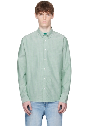A. P.C. Green & Purple Greg Shirt