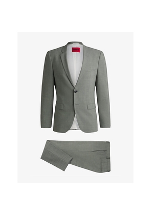 Mens Hugo Two-Piece Wool-Blend Suit