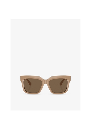 Womens Burberry Be4419 Square-Frame Acetate Sunglasses