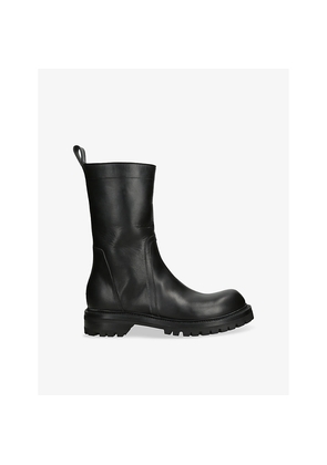 Mens Rick Owens Chunky-Sole Leather Ankle Boots