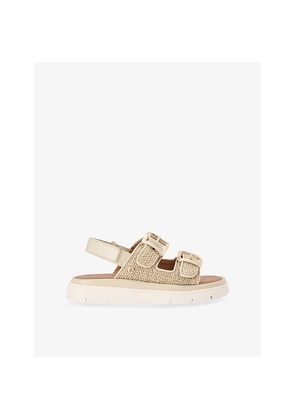 Womens Carvela Comfort Pavilion T-Bar Woven Sandals