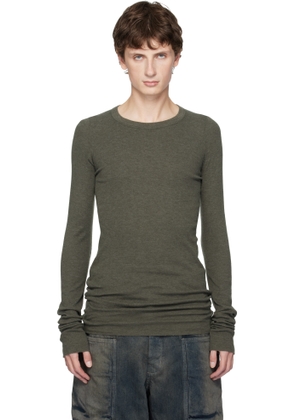 Rick Owens Khaki Concordians Rib LS T-shirt